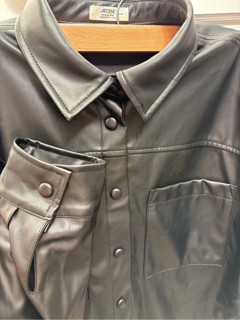 Leather Shacket - Picture 4 of 6